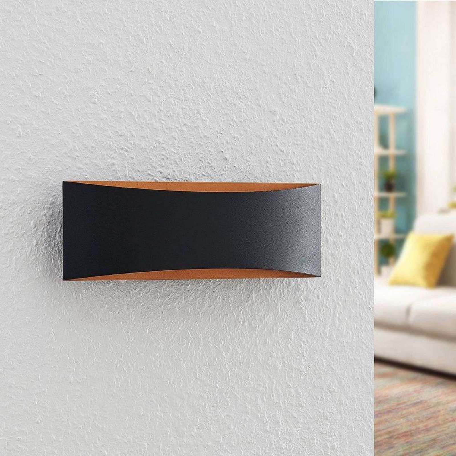 Danta Wandleuchte Black/Gold - Arcchio