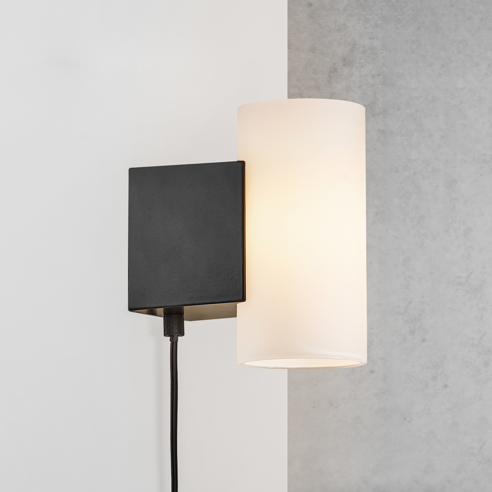 Mona LED-væglampe, kan dæmpes, sort