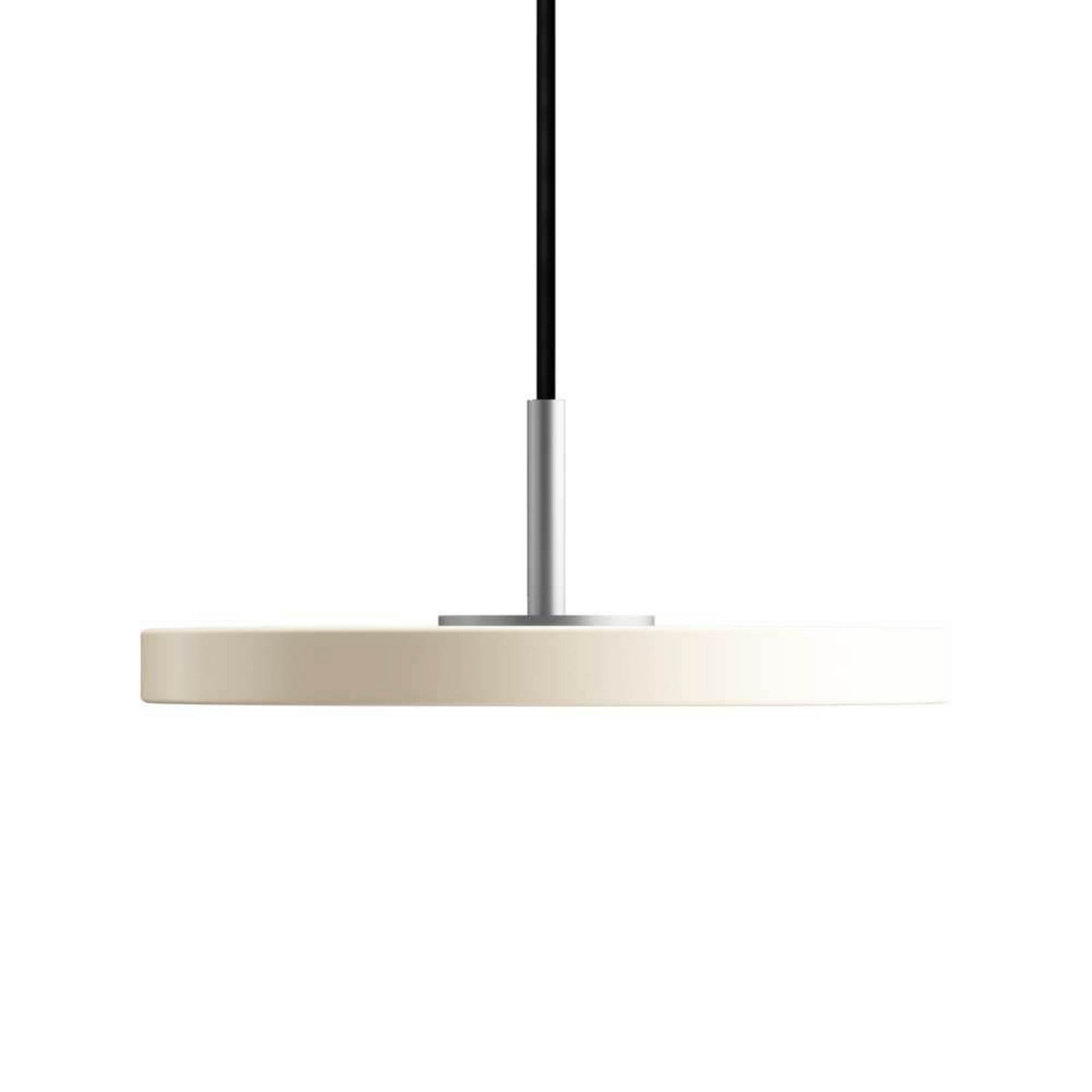 Asteria Pendel Micro Pearl White/Steel Top UMAGE - Spisestue - Metal billede
