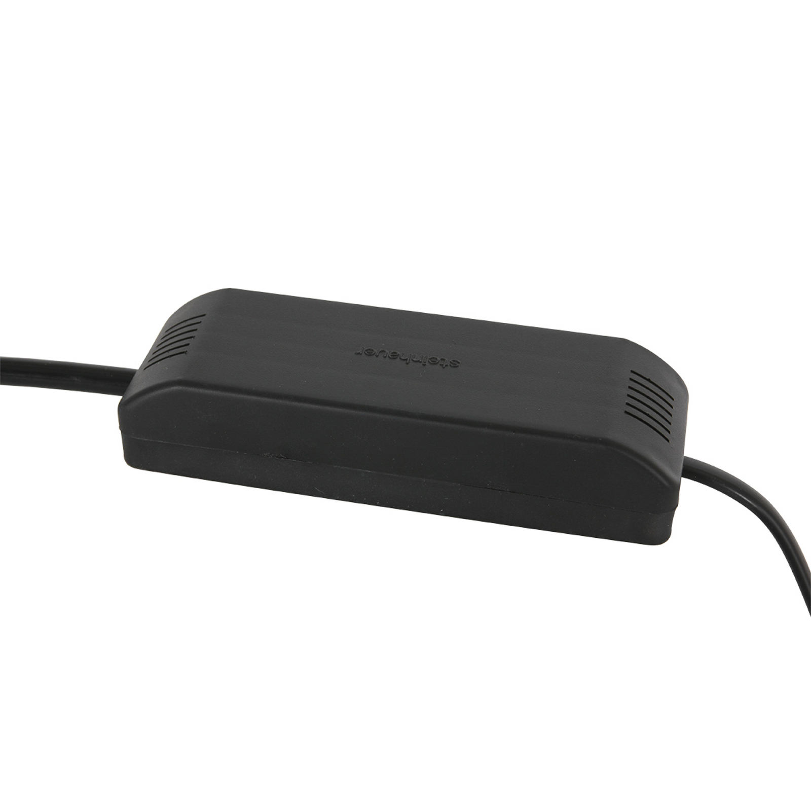 Galda lampa „Ancilla“, melna/dūmakaina, 33 cm, metāls, stikls, E14