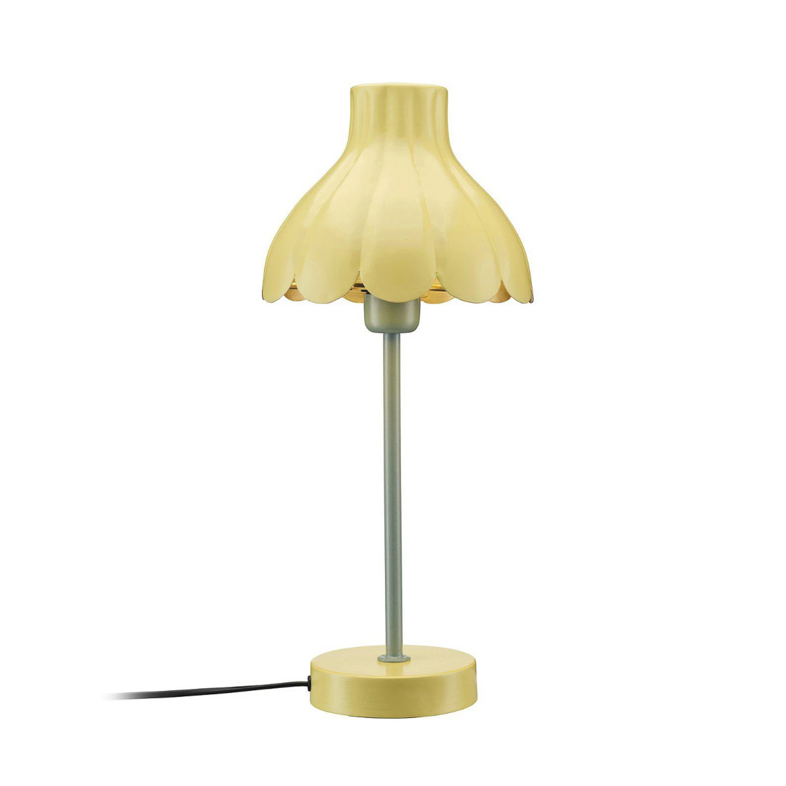 PR Home stolna lampa Wera, žuto/zelena, visina 47 cm, metal