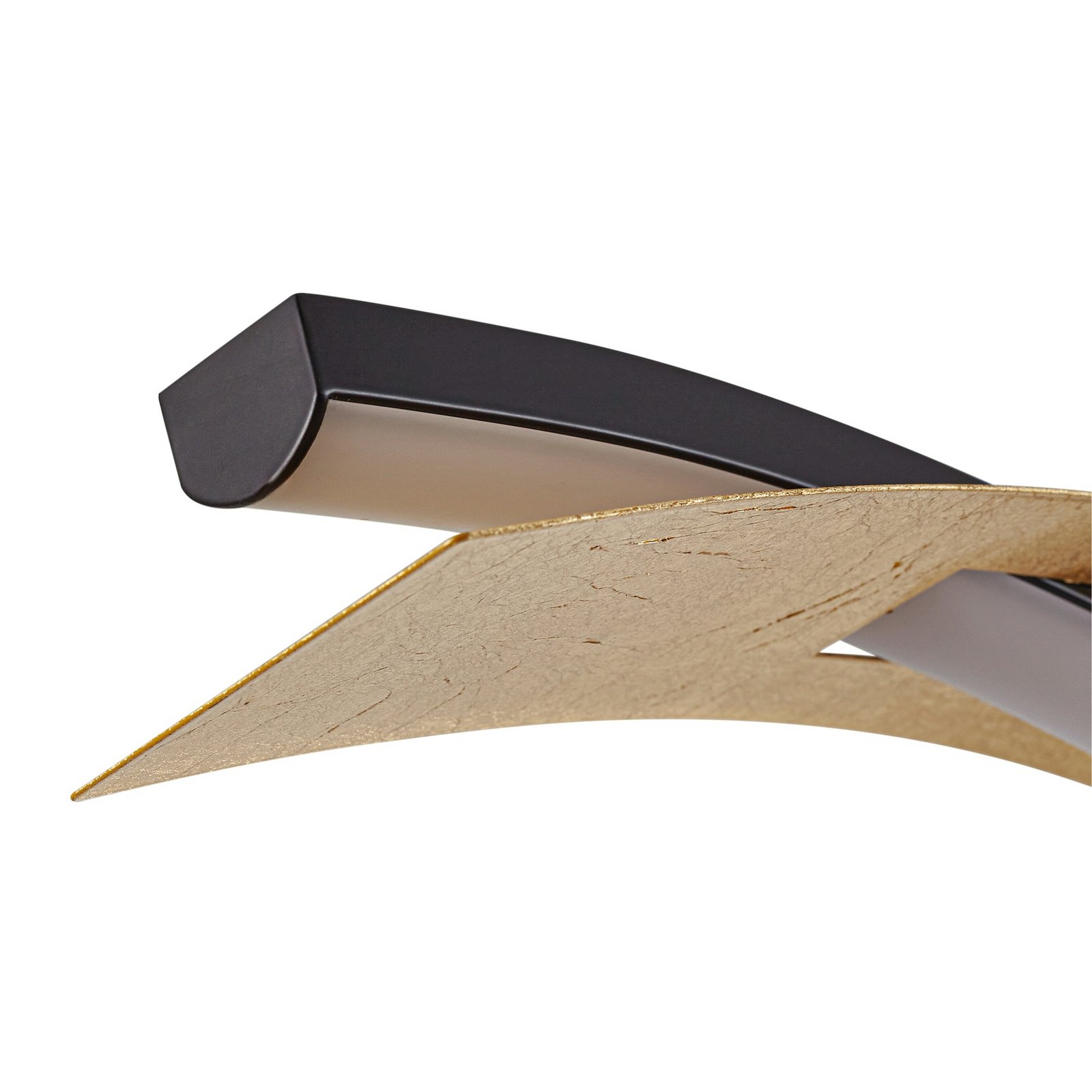 Alevia LED hanglamp, zwart/goud, CCT - Lucande Alevia LED hanglamp, zwart/goud, CCT - Lucande