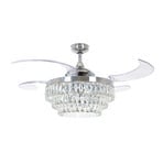 Fanaway Veil Deckenventilator mit Licht chrom leise - Beacon