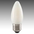 LED-Kerzenlampe E27 Toledo V5 4,5W 827 satiniert