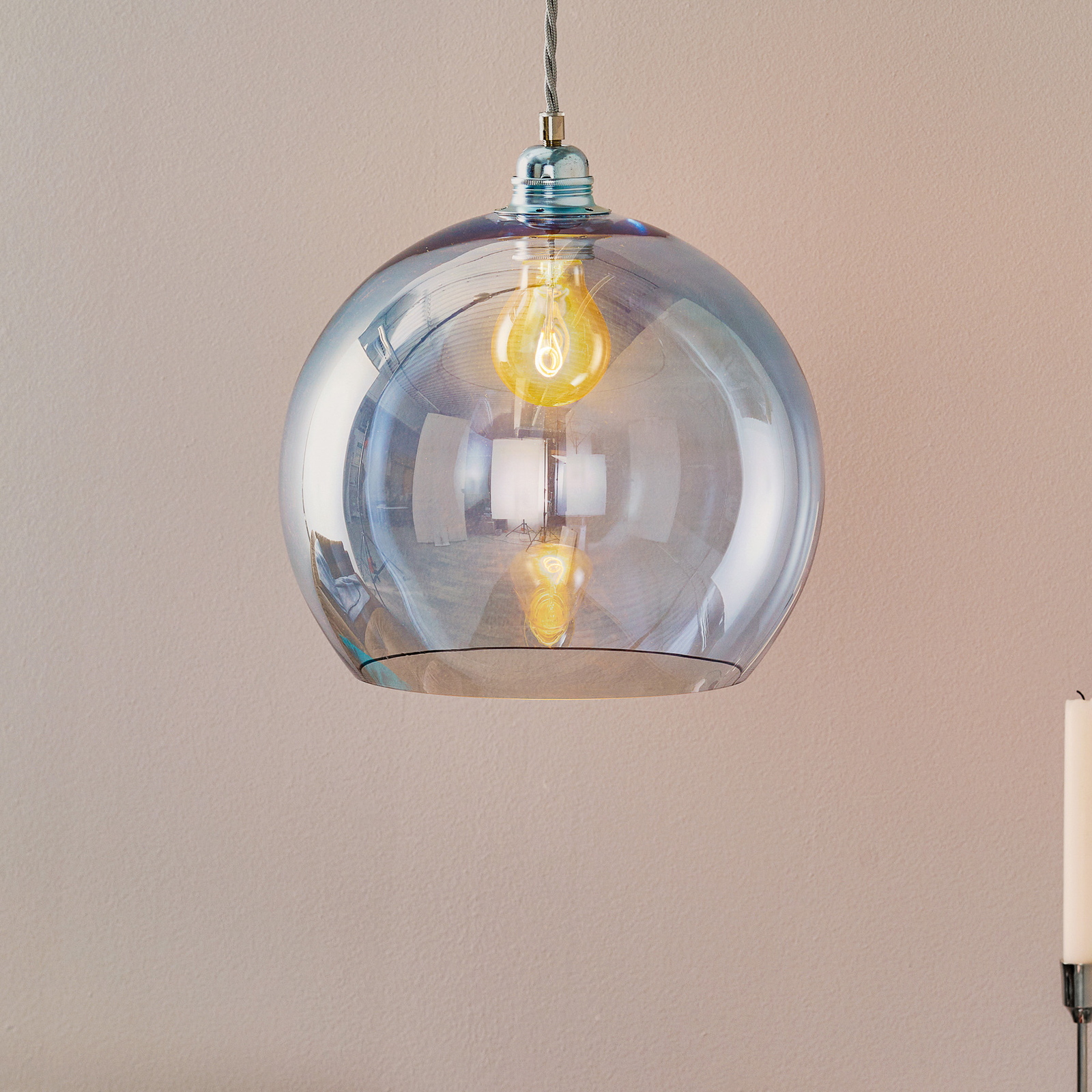 EBB & FLOW Rowan pendant light blue-silver