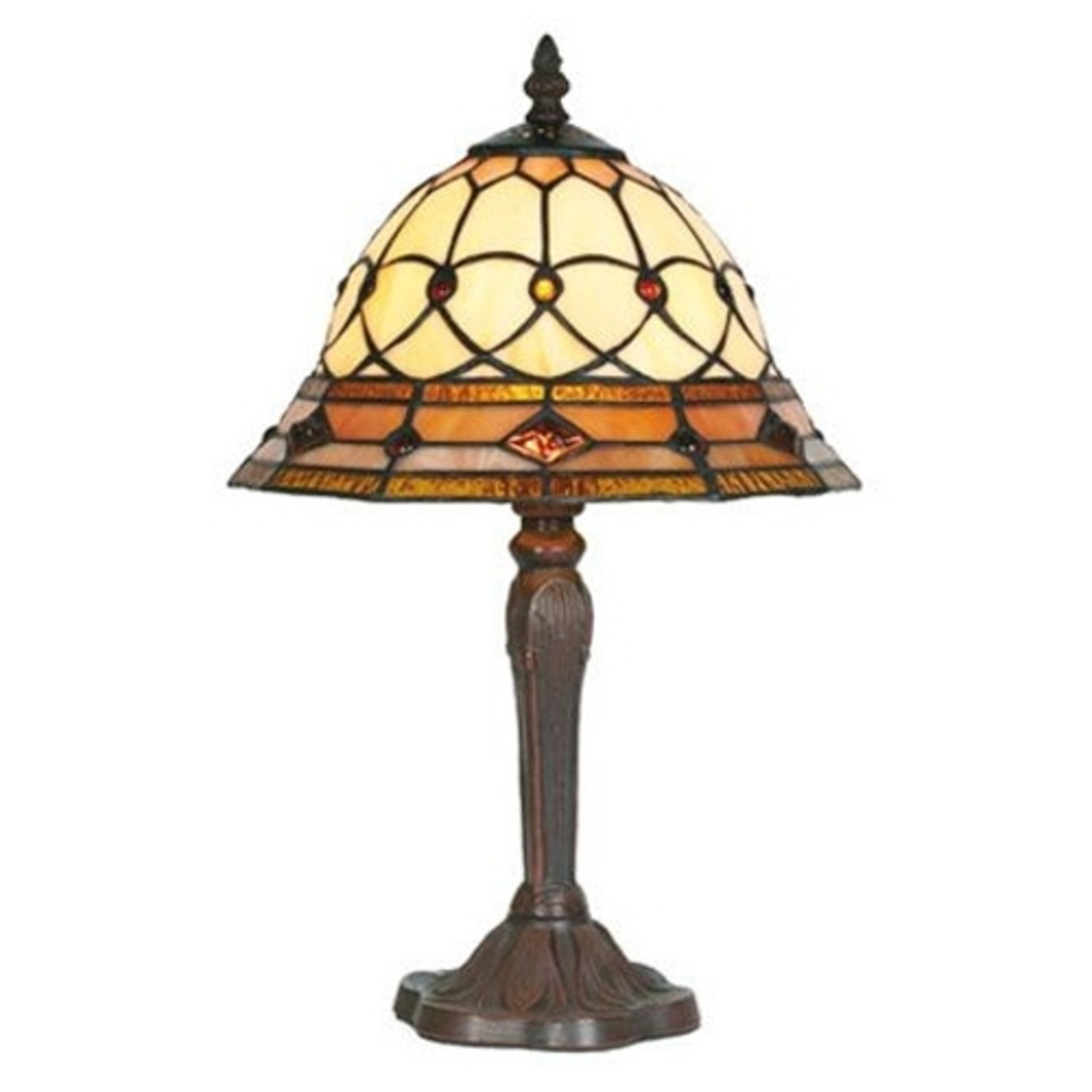 ANTHEA - bordlampe i Tiffany stil