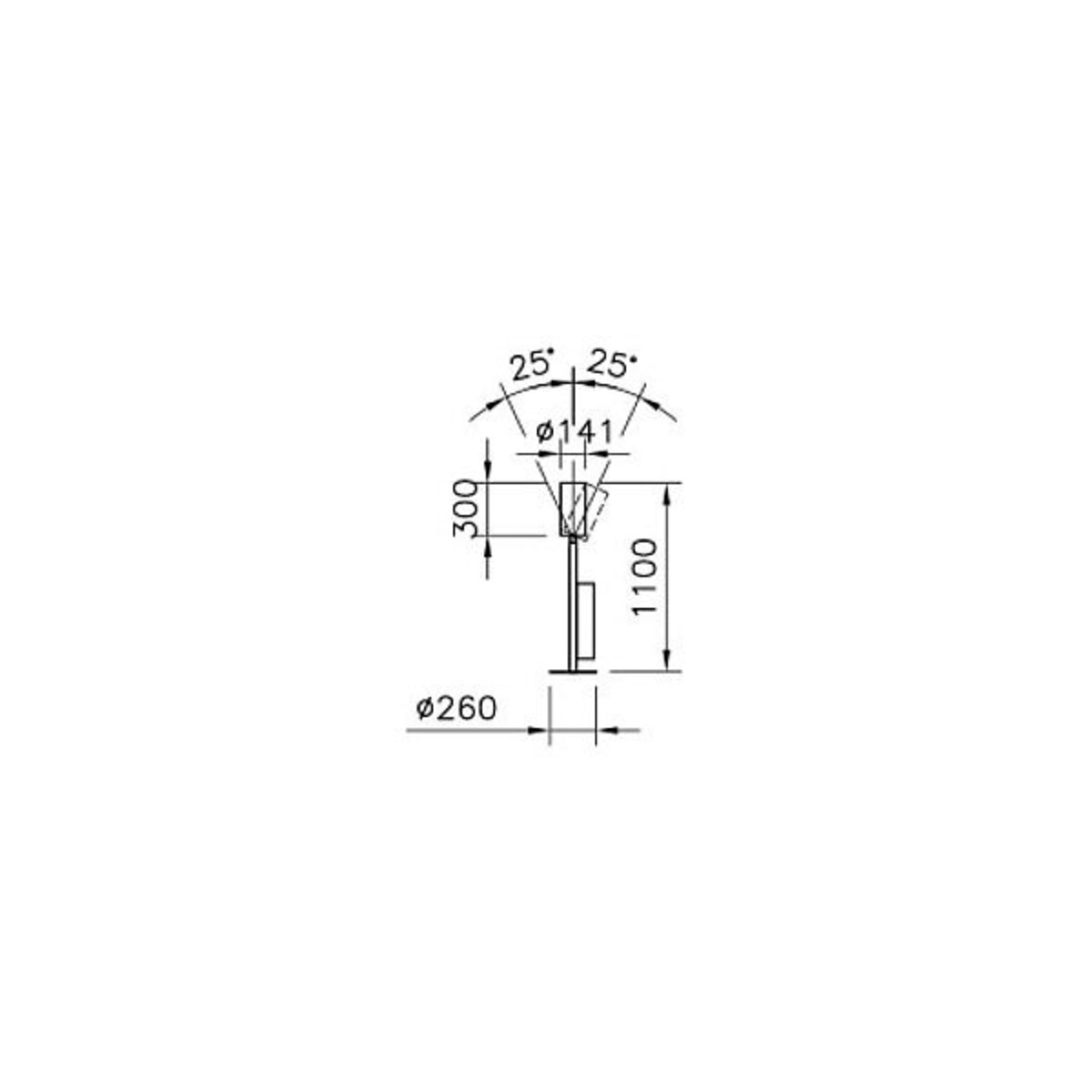 REGENT LIGHTING Regent Stream Low uplighter digital 143W 480 white, for Workroom / Office, aluminium, 143 W, energy efficiency: A++, H: 110 cm