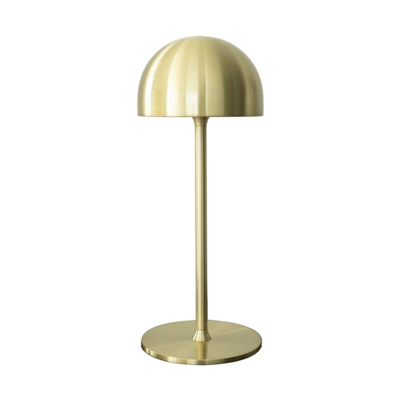 LED-Akku-Tischleuchte Tim, messingfarben, Höhe 30 cm, IP54