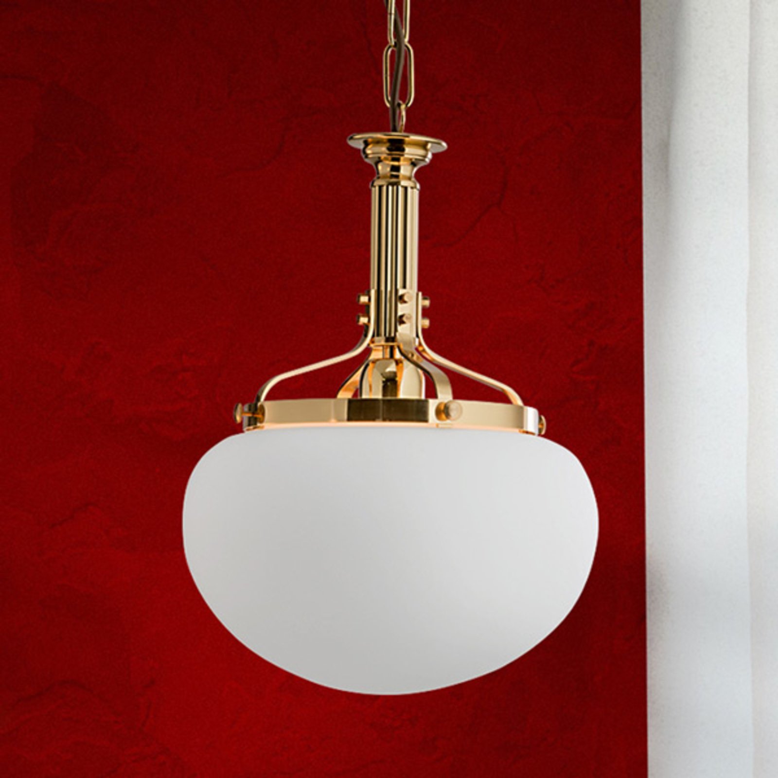 Viseća svjetiljka Delia mesing, 1 žarulja