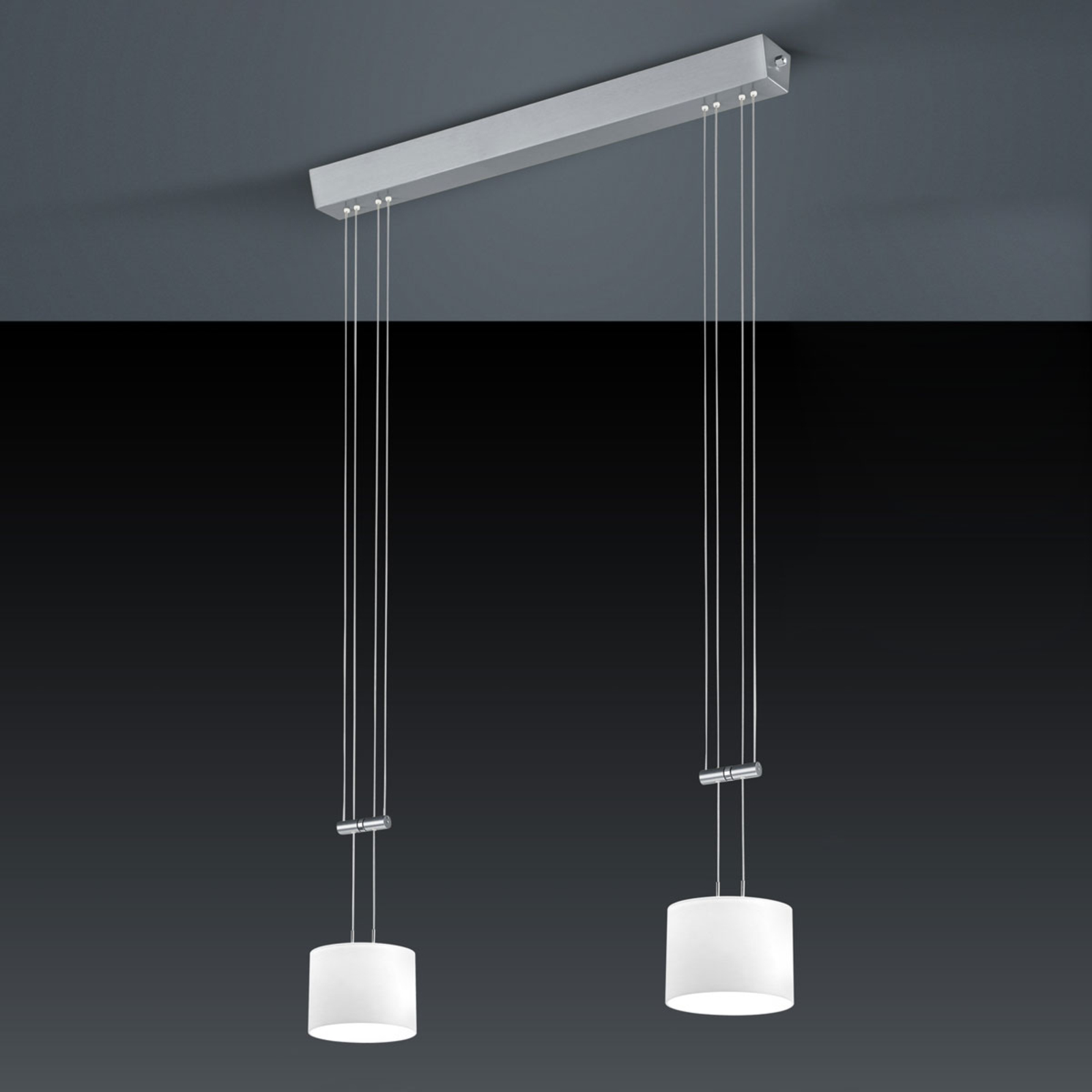 BANKAMP Grazia LED hanging light, two-bulb