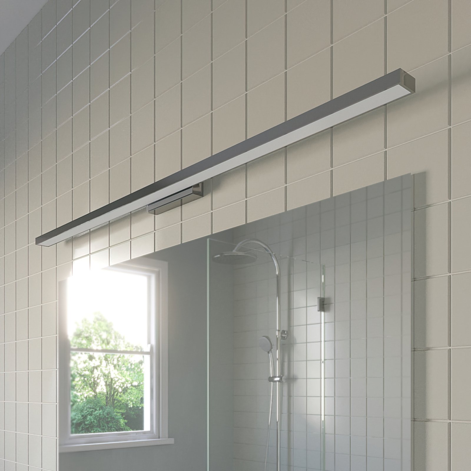 Alenia Aplique de Pared L120 White/Chrome - Lindby