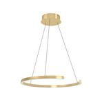 Suspension LED Labonete dorée 80 cm, à 1 lampe, CCT - Stars of Light