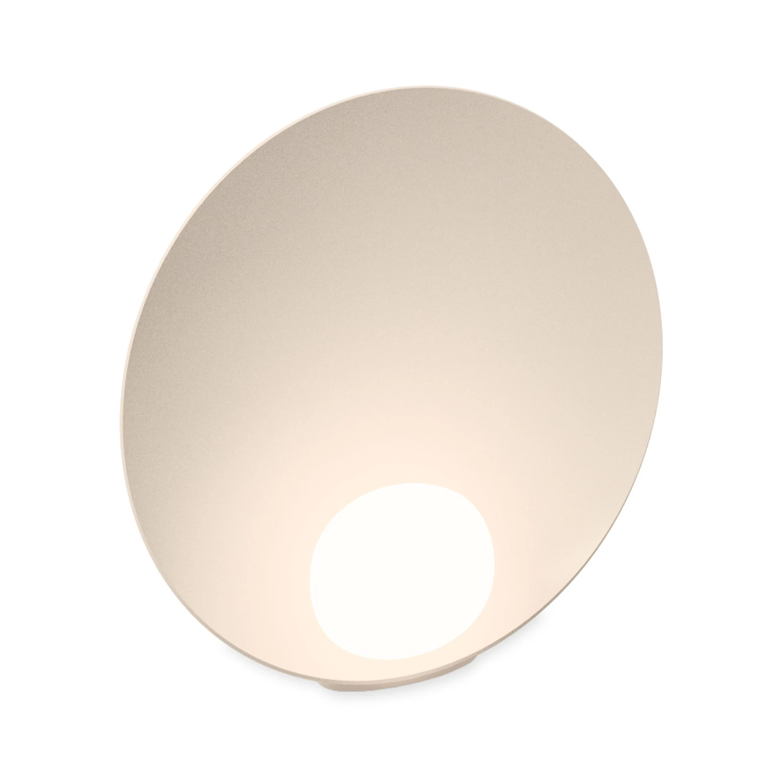 Vibia stolová LED lampa Musa 7400, ružová, Ø 26 cm, stojaca