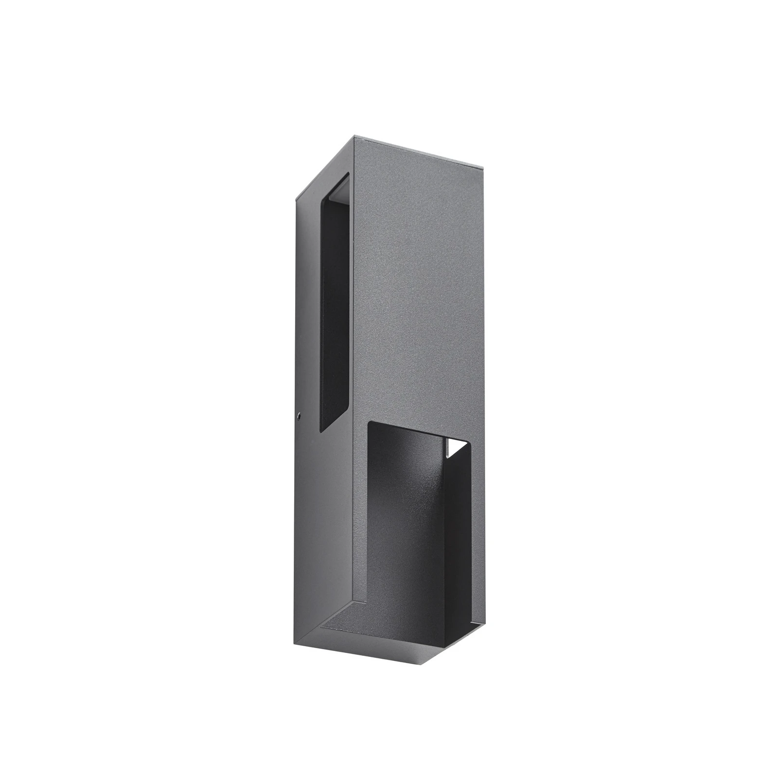 Candeeiro de parede exterior LED Lindby Enyra, preto, 27 cm, IP65