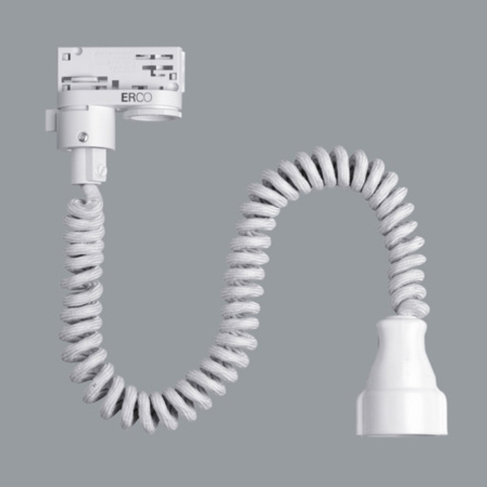 ERCO 3-fase-adapter kabel Schuko-boks, hvit