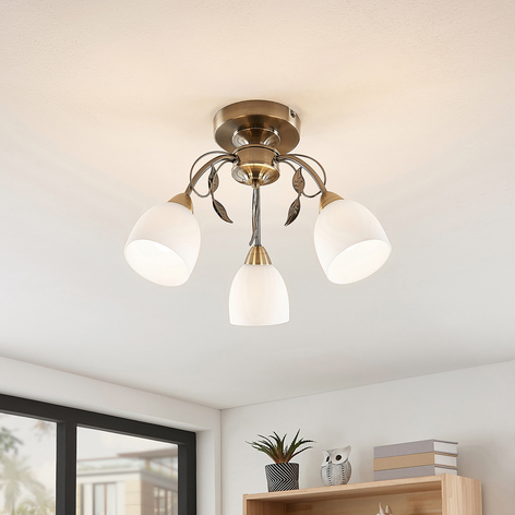 Lindby Thaddeus taklampe, 3 lyskilder, høyde 31 cm