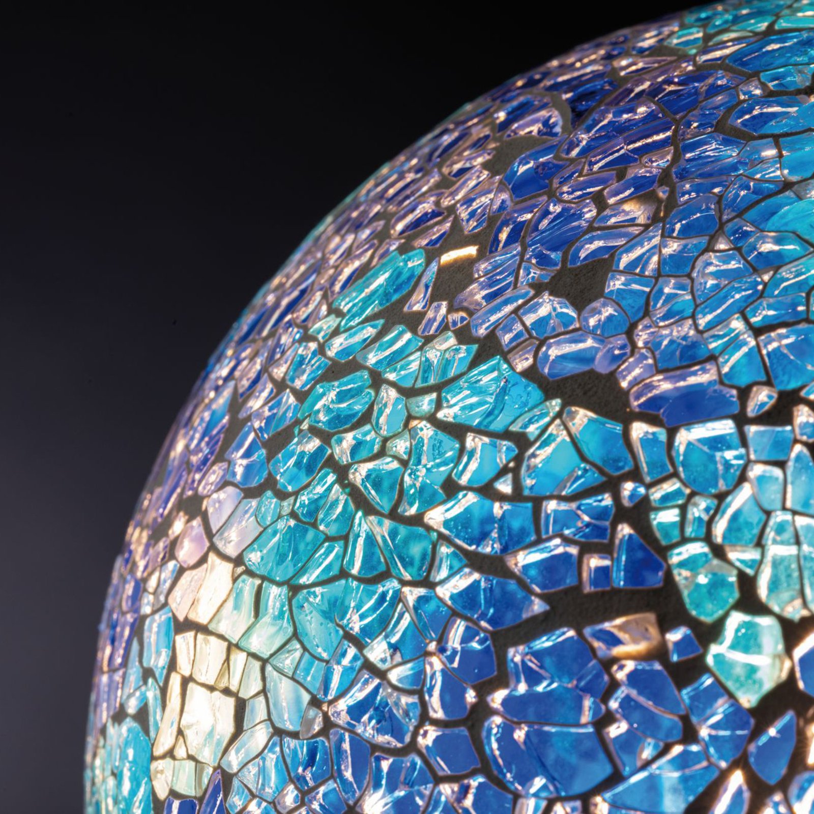 Paulmann E27 LED guľa 5W Miracle Mosaic modrá