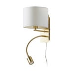 Florens Vägglampa White/Brass - Lindby