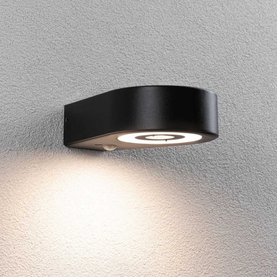 Paulmann Silma Utomhus Vägglampa m/Sensor SWR, svart från Paulmann