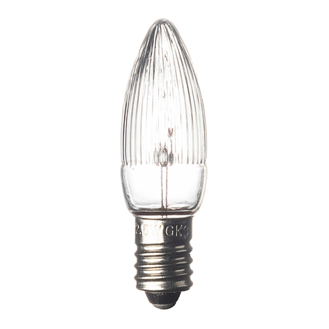 E10 3W 14V Reservlampor 3dels pack ljusform