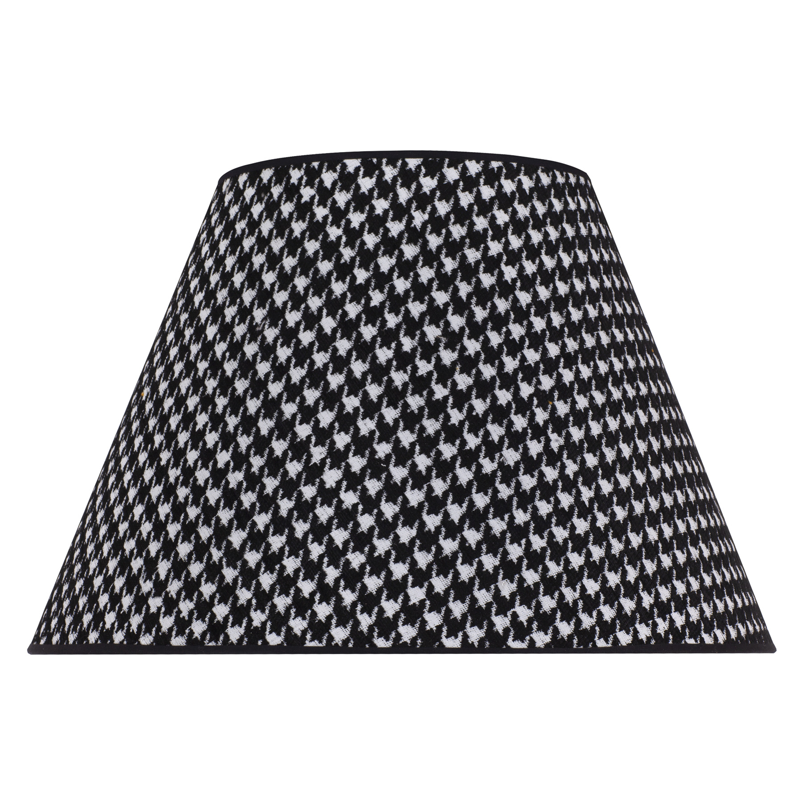 Sofia lampshade 26cm, houndstooth pattern black