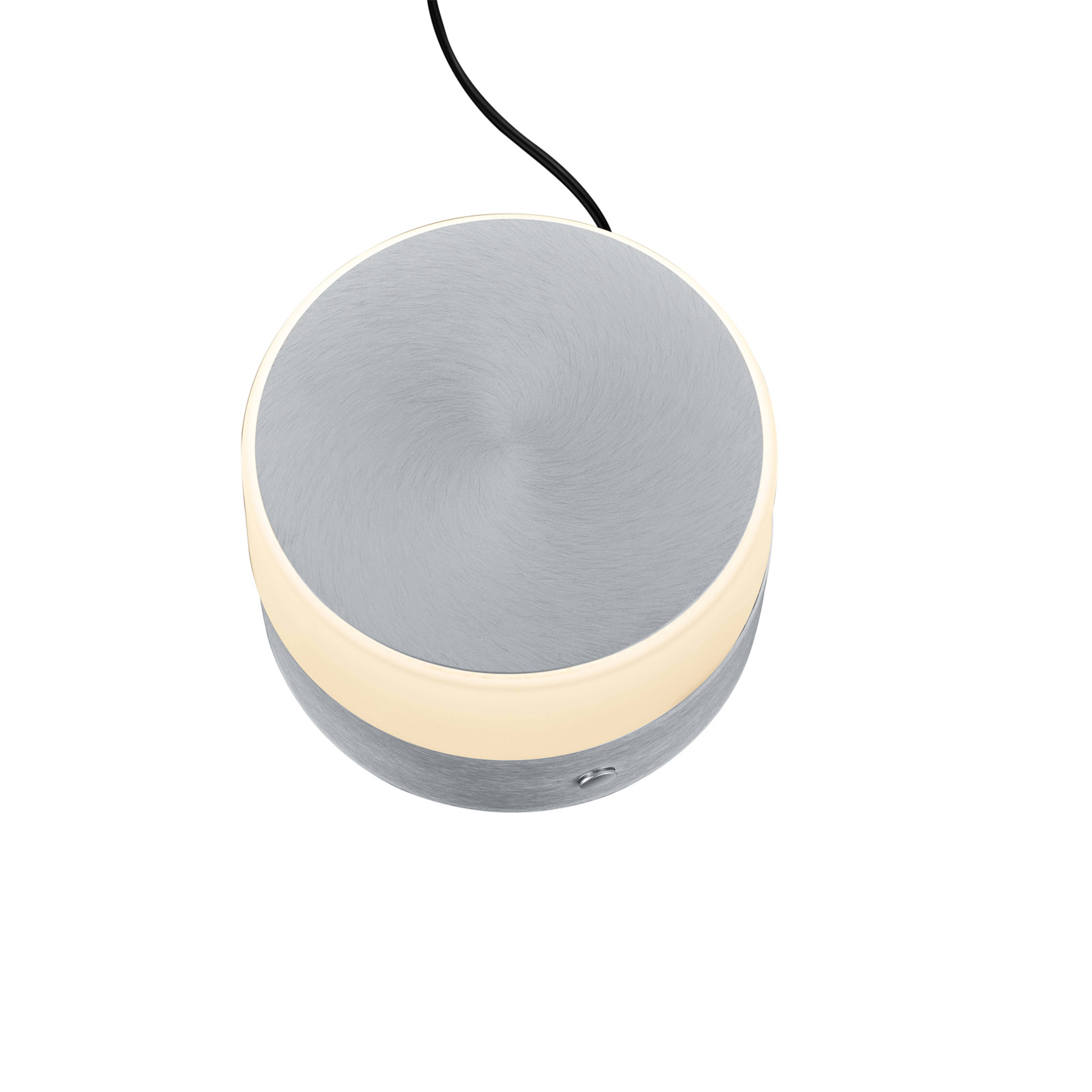 BANKAMP Button lámpara mesa LED alto 11cm aluminio
