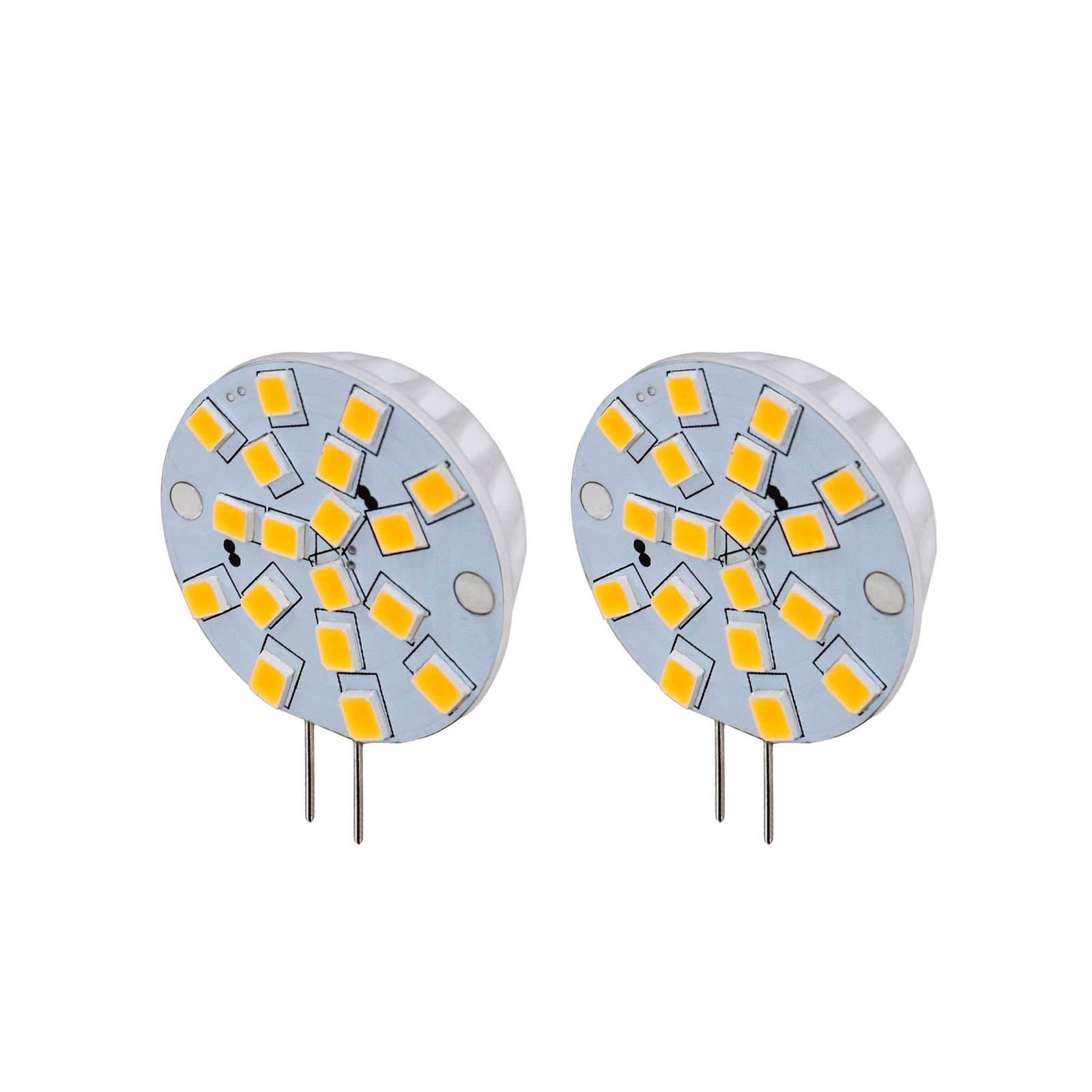 Arcchio bi-pin LED bulb G4 2.7 W 830 round 2-pack