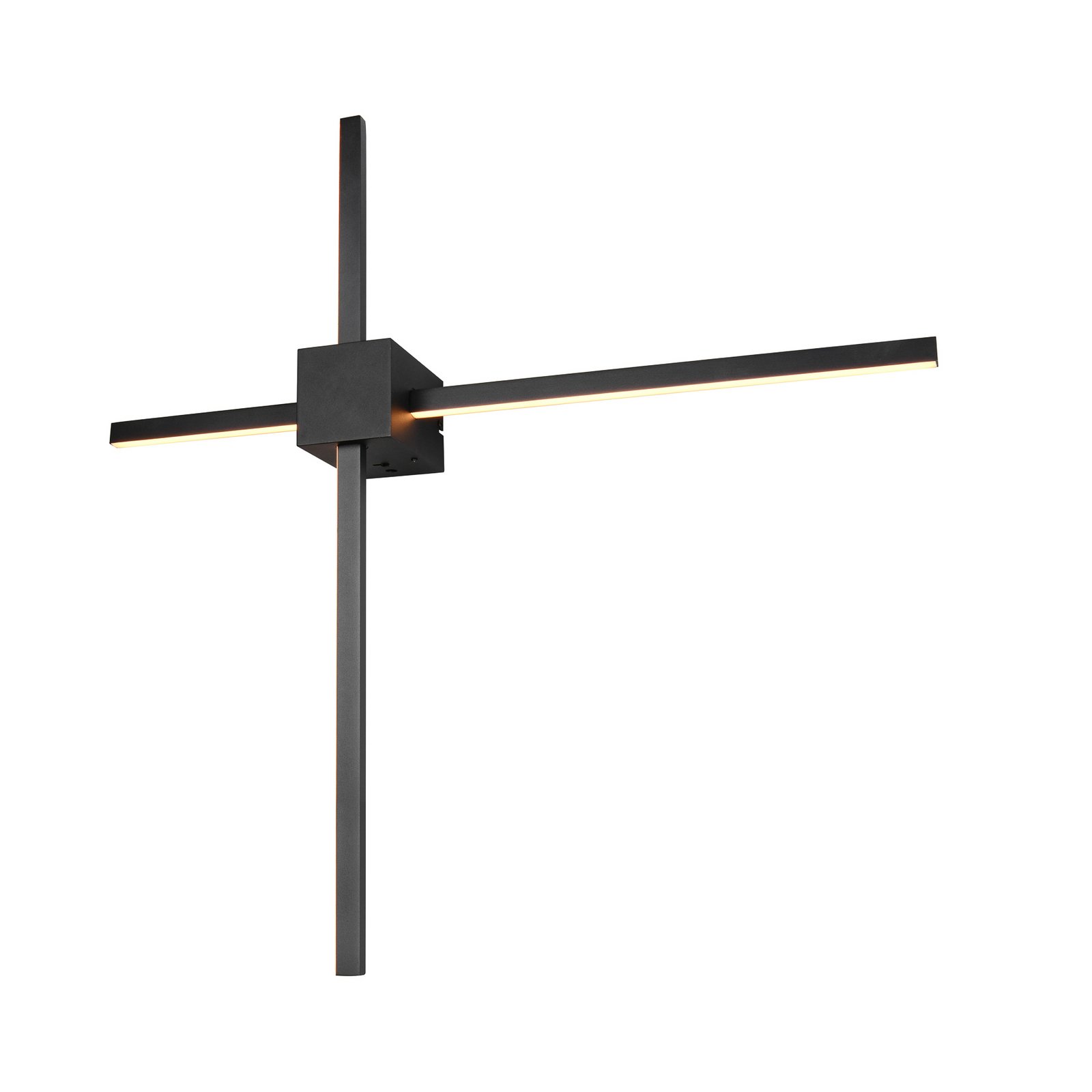 LED-Wandleuchte Cassino, schwarz matt, Breite 67 cm, Metall LED-Wandleuchte Cassino, schwarz matt, Breite 67 cm, Metall