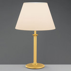 Chintz-Tischlampe Royce mit Schnurschalter creme