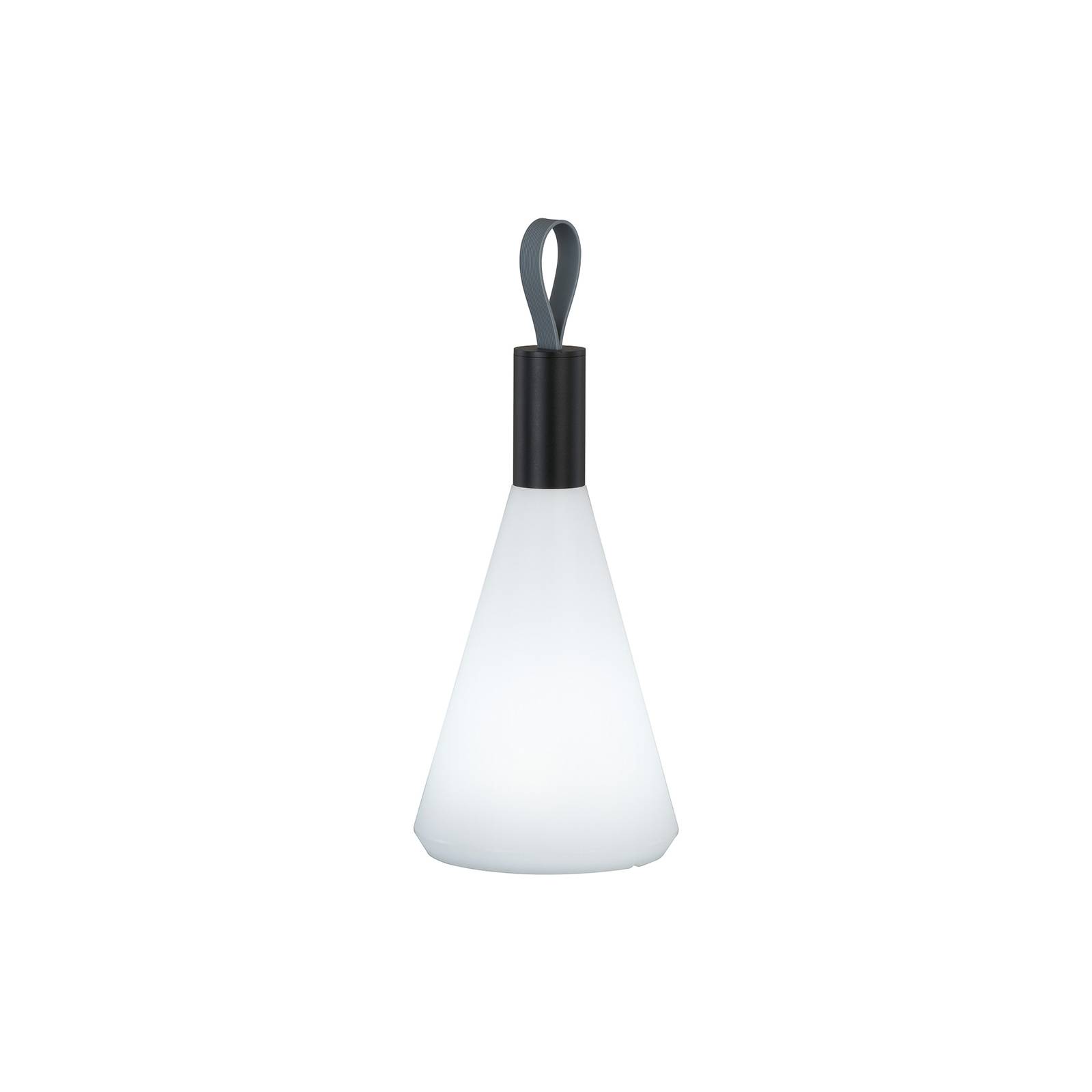 FH Lighting Lampe de table à batterie LED Prian, noir mat