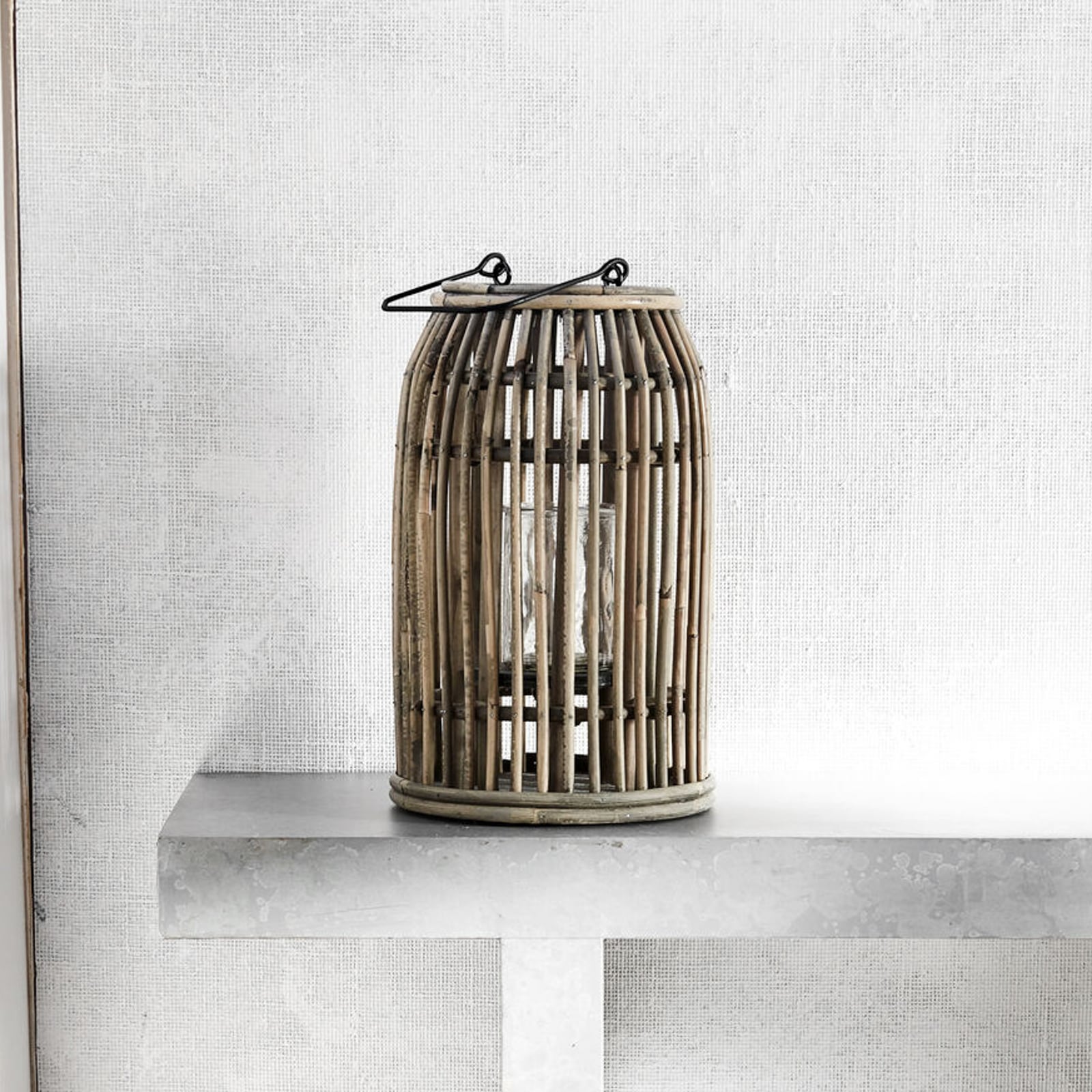 Lanterna HDOva, altezza 32 cm, rattan naturale - House Doctor