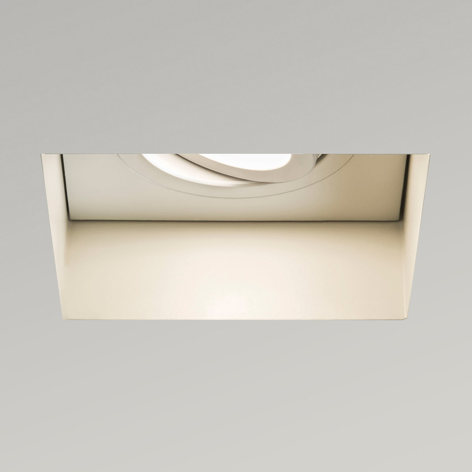 Astro Trimless Square Adjustable downlight GU10, for Living / Dining Room, steel, GU10, 6 W, energy efficiency: A+, L: 10.2 cm, W: 10.2 cm, H: 16.2 cm