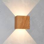 "LeuchtNatur Cubus" LED lauko sieninis šviestuvas, ąžuolas