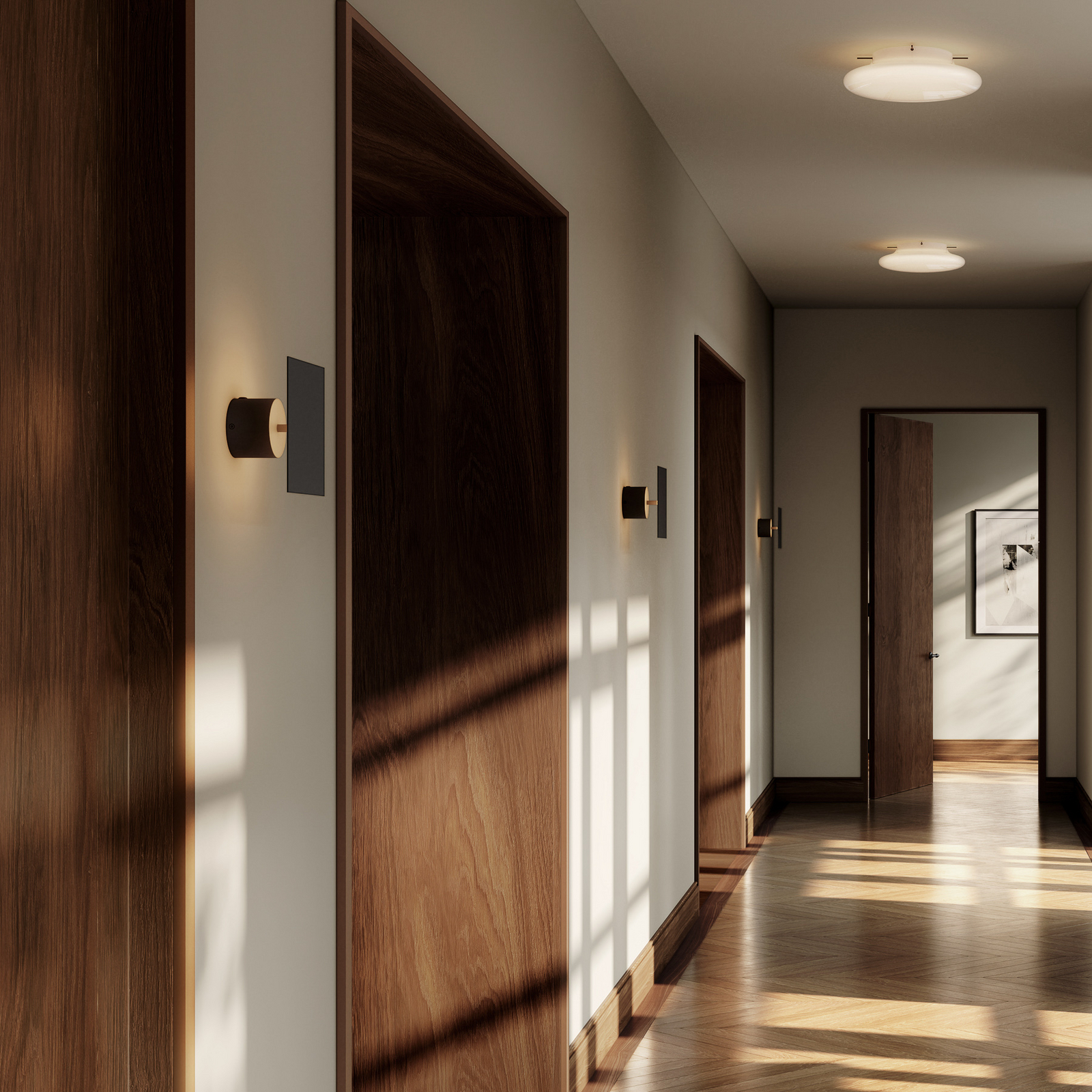 Applique murale LED Chameleon, noire, 9 cm - 101 Copenhagen