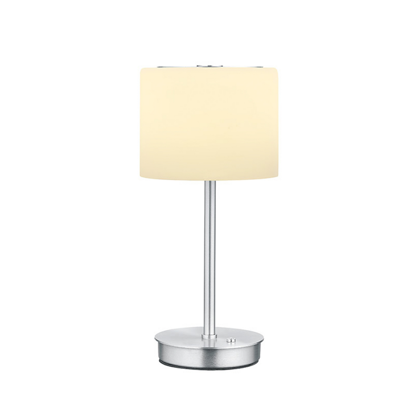 Lampa stołowa LED Abby, w kolorze aluminium, wysokość 34 cm, metal/szkło Lampa stołowa LED Abby, w kolorze aluminium, wysokość 34 cm, metal/szkło