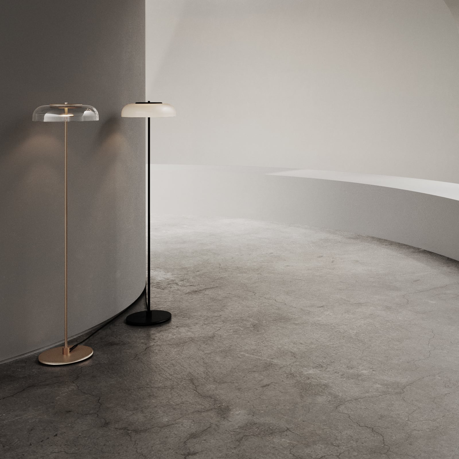 Blossi LED-Stehleuchte, Höhe 120 cm, schwarz/opal - Nuura Blossi LED-Stehleuchte, Höhe 120 cm, schwarz/opal - Nuura
