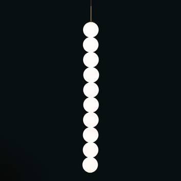 Terzani Abacus suspension blanc/laiton 10 lampes