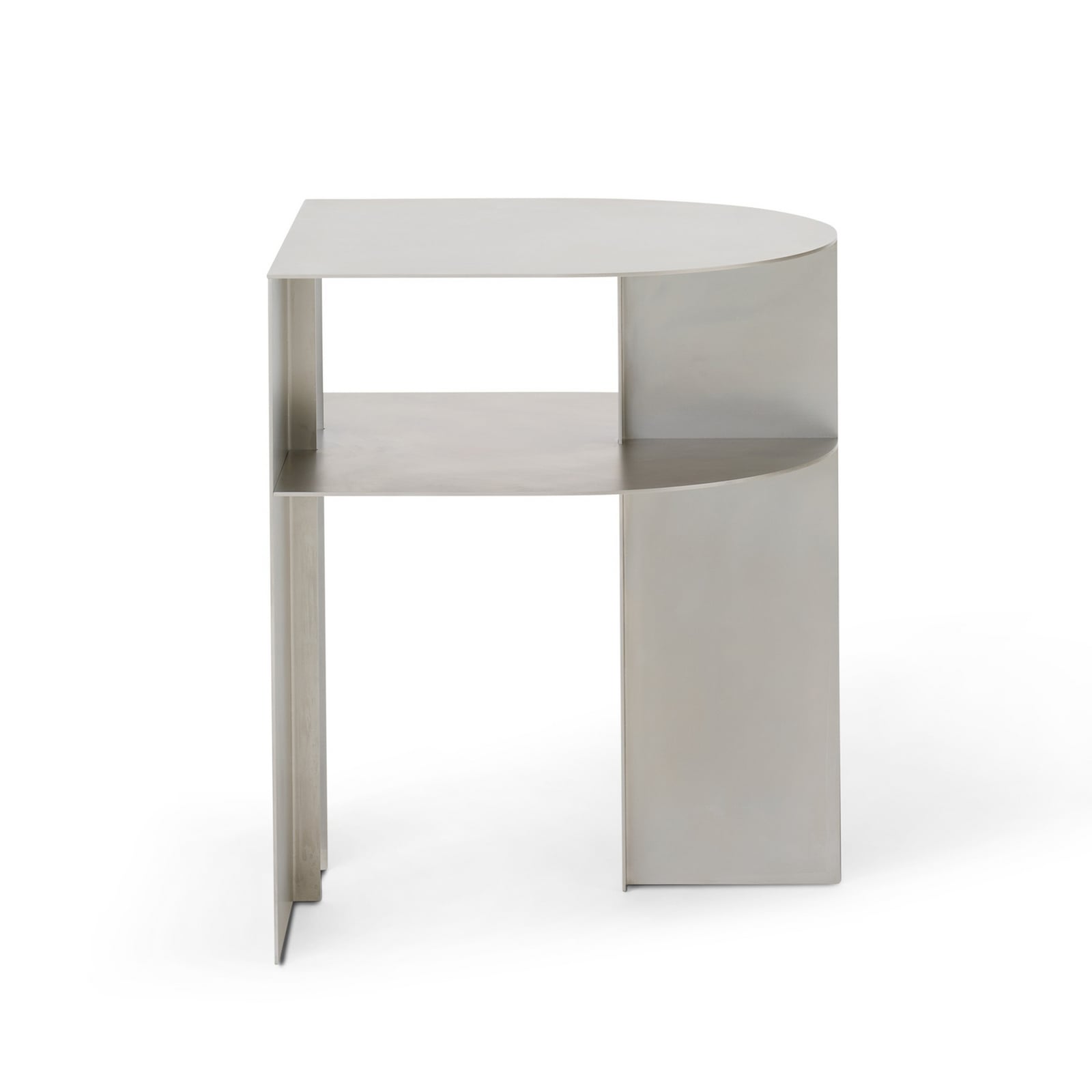 Rand sidebord, sandfarget, 48 cm, stål – New Works