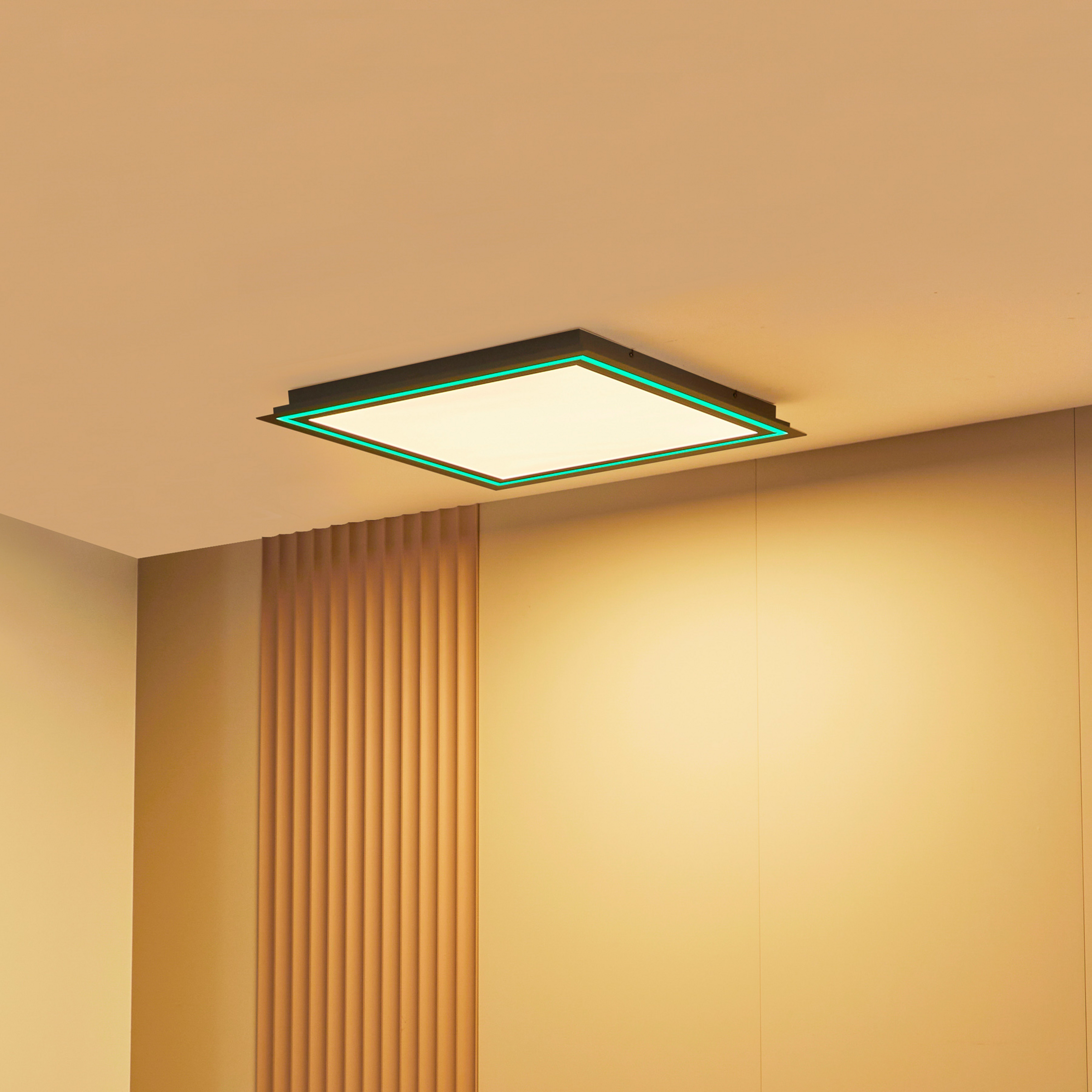 Stropní svítidlo Lucande LED Leicy, bílé, 64 cm, RGB, CCT
