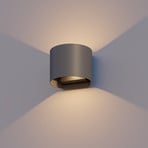 Calex LED lampă de perete pentru exterior Oval, sus/jos, înălțime 10 cm,