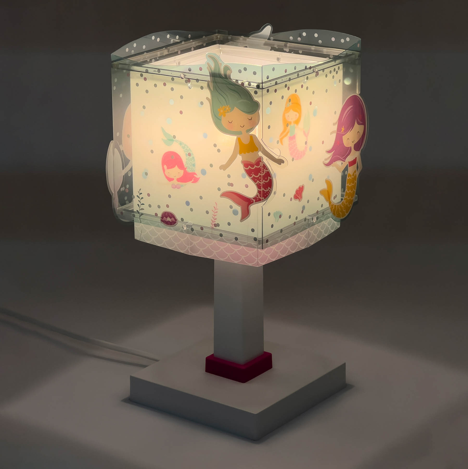Dalber Mermaids Tischlampe mit Meerjungfrauenmotiv