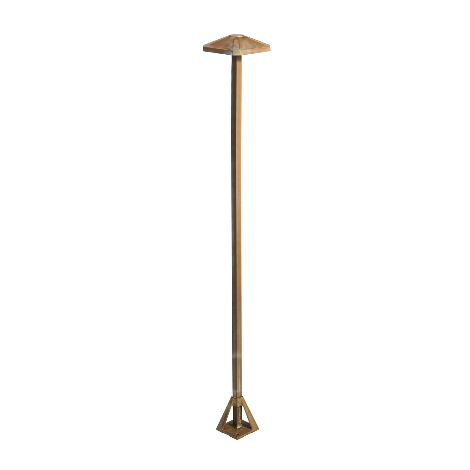 LED-Wegeleuchte Aura Frame, Höhe 100 cm, messing antik, IP65