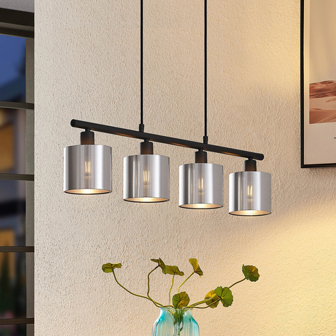 Lindby Joudy lampa wisząca 4-punktowa, aluminium