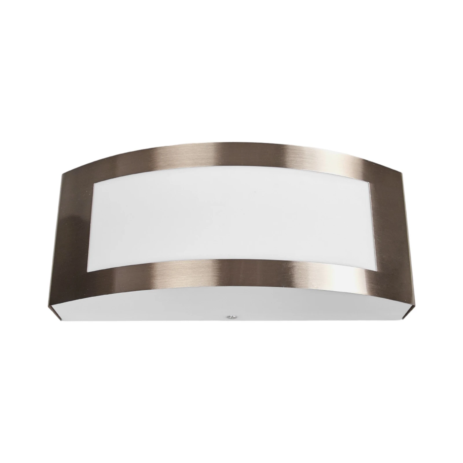 Lindby Außenwandlampe Raja, 25cm breit, Edelstahl, IP44, E27