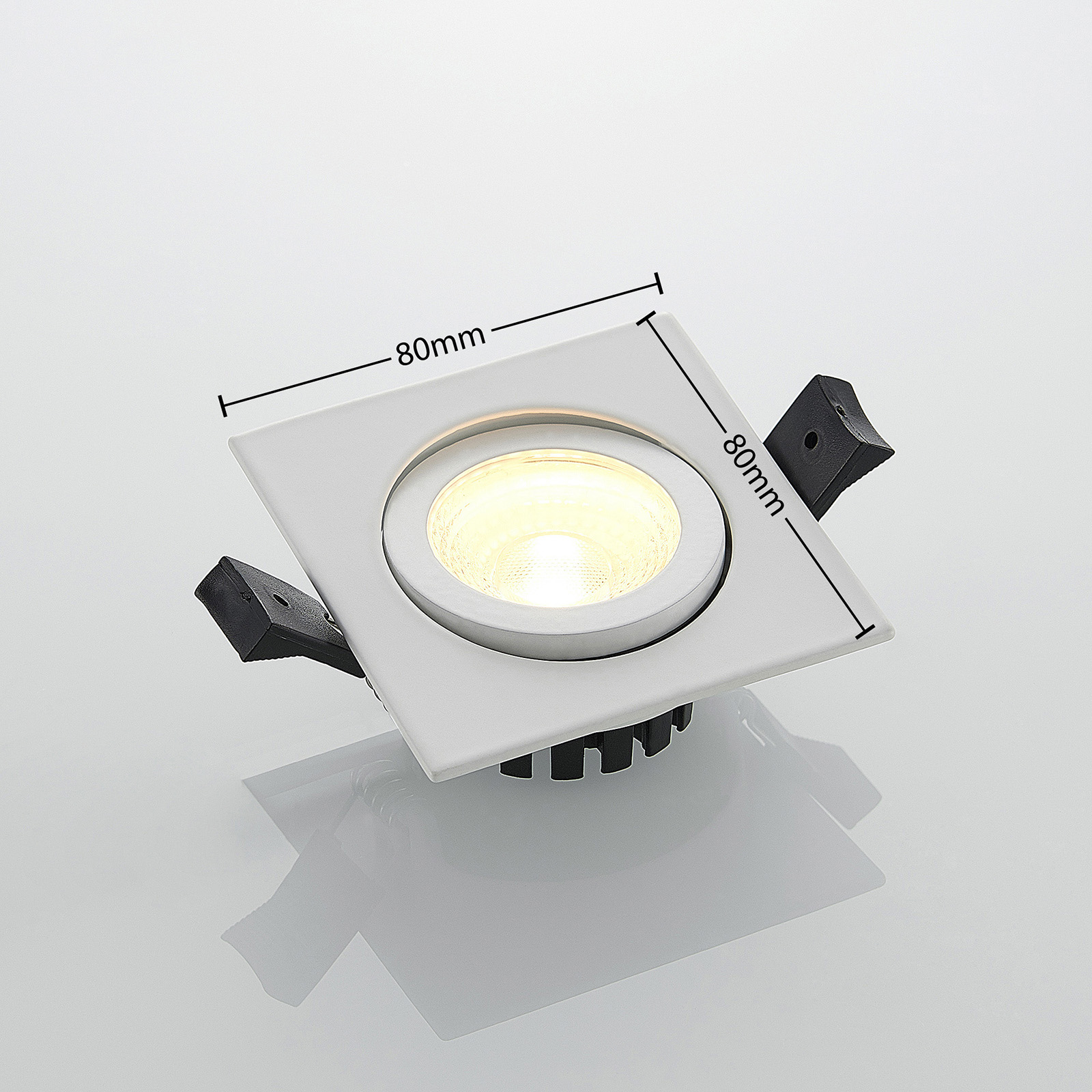 Arcchio Dacio LED-downlight kantig 36° IP65 6,3 W