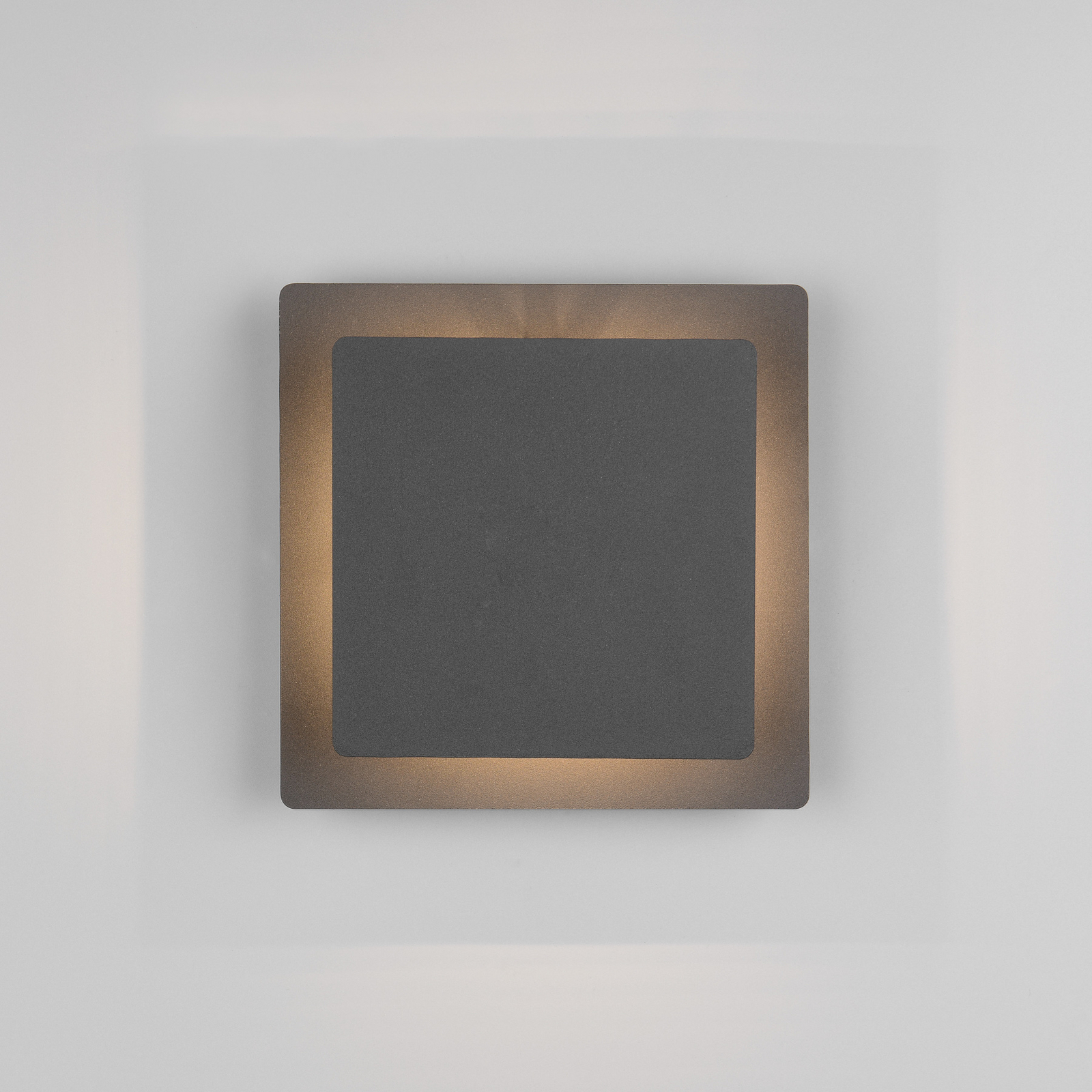 Applique murale LED Mio, noir mat, largeur 18 cm, métal