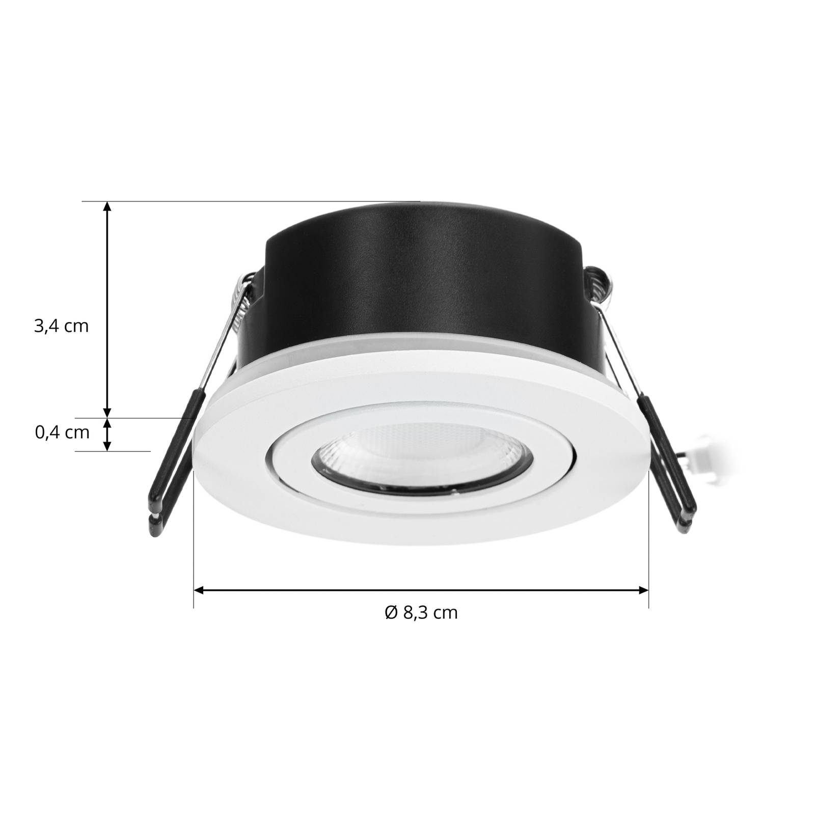 Arcchio LED downlight Eliar okrągły biały CCT obrotowy