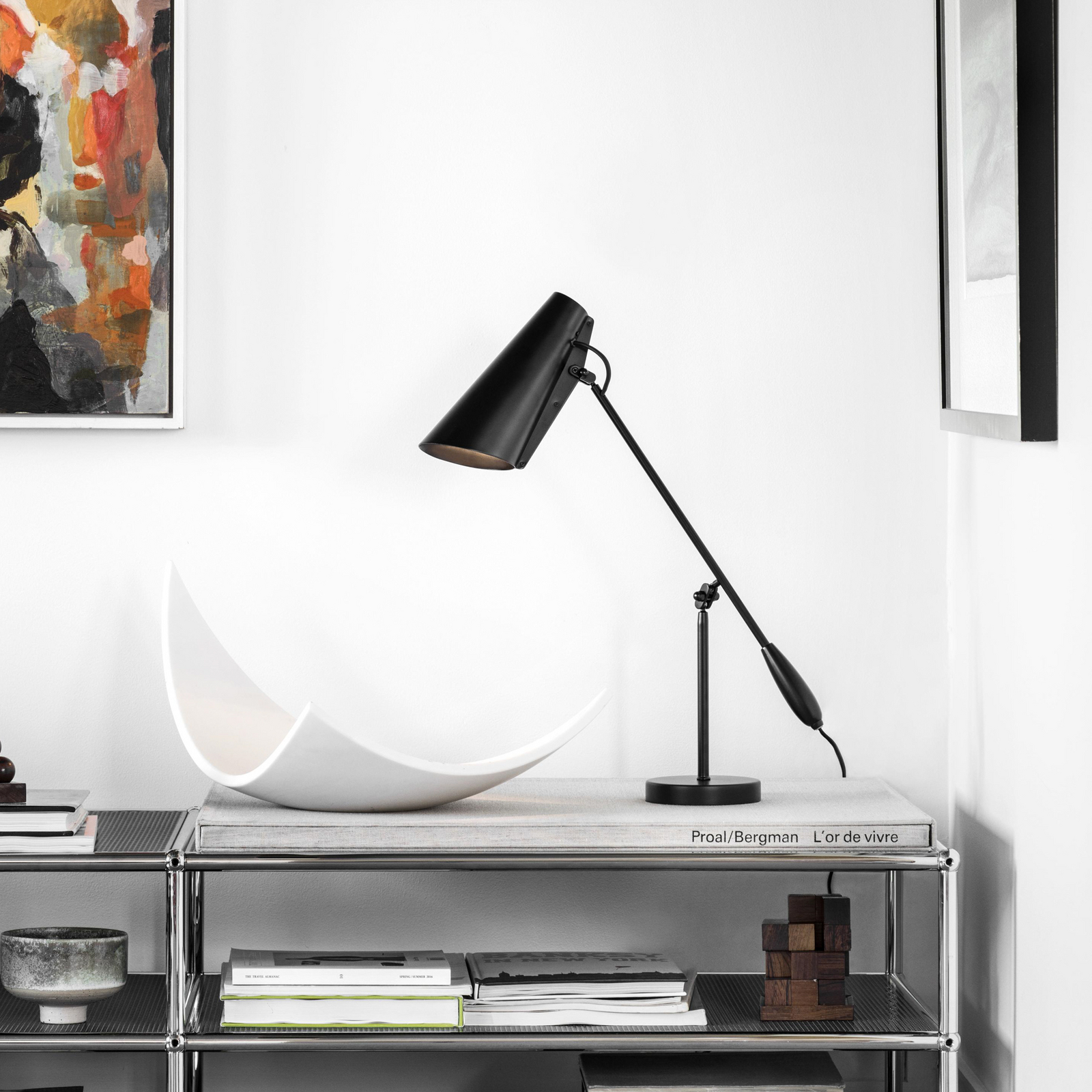 Candeeiro de mesa Northern Birdy em preto