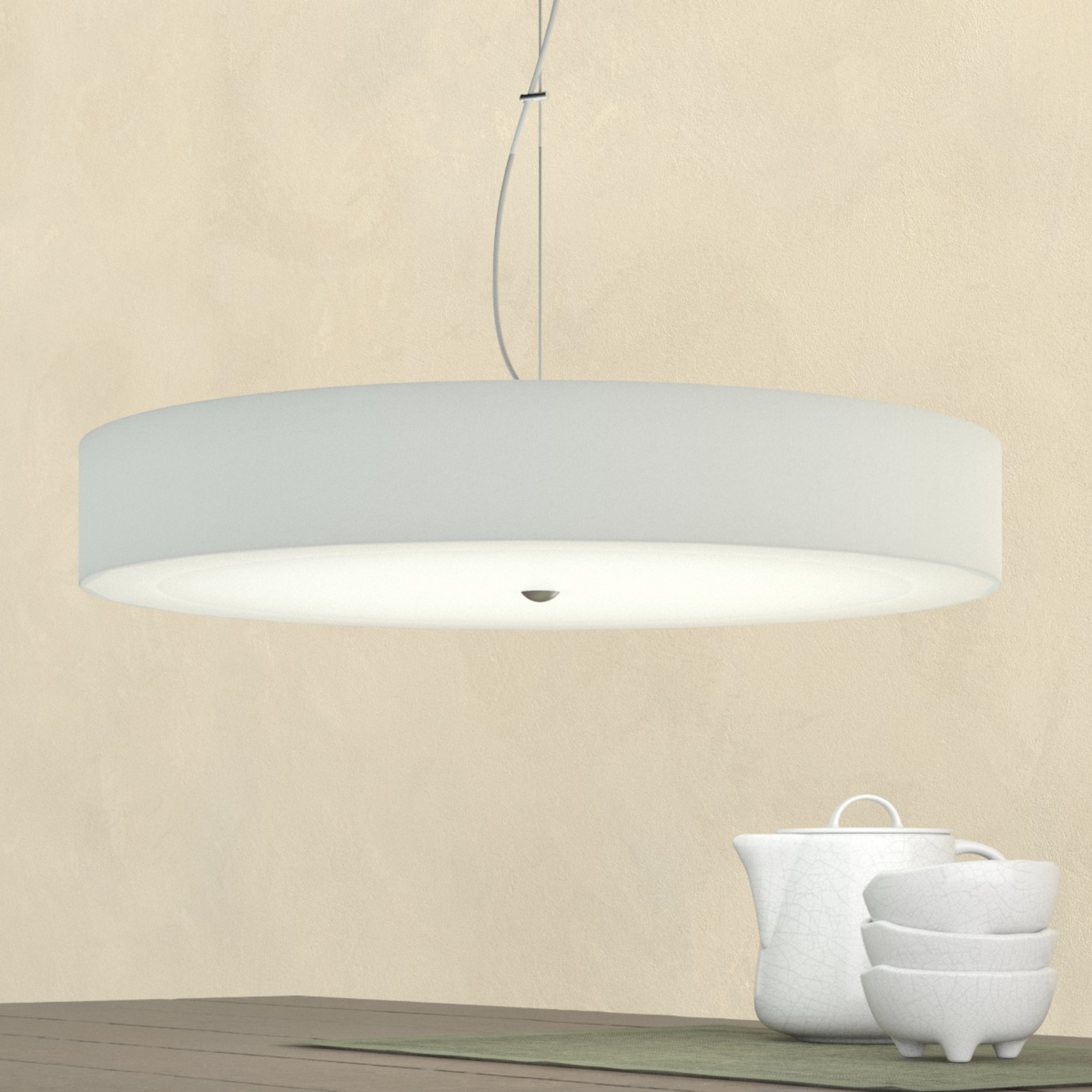 Grande suspension Alea blanche 