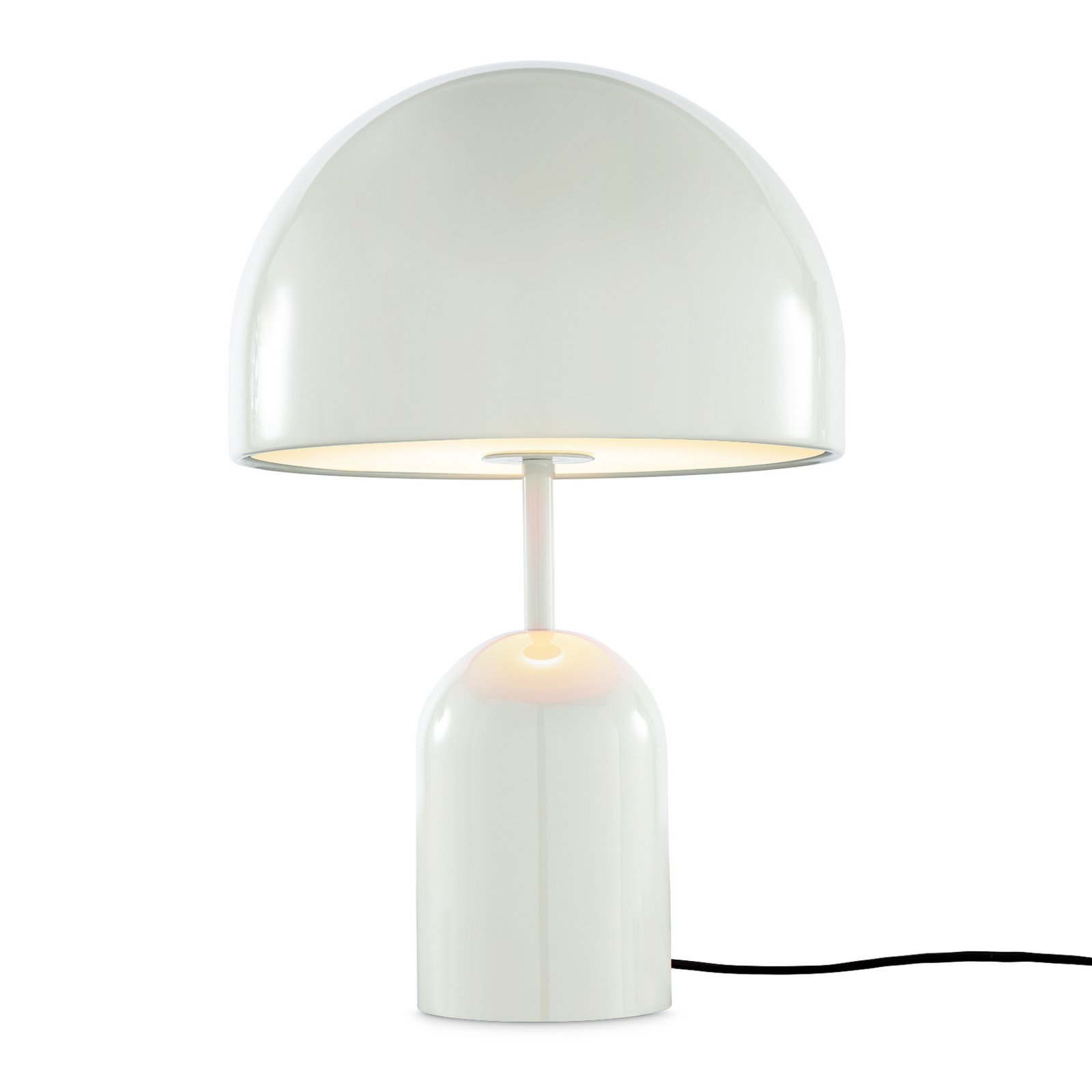 Tom Dixon LED table lamp Bell, light grey, height 43 cm, steel